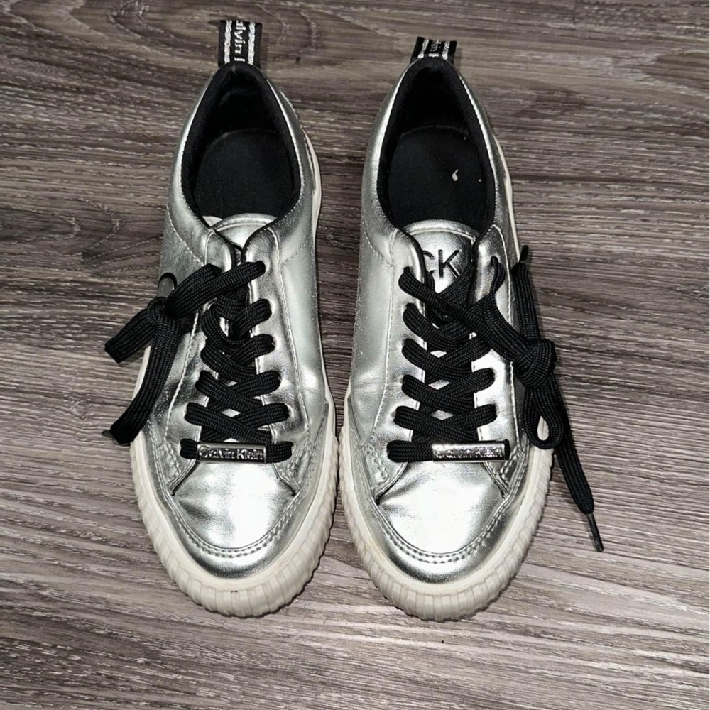 Calvin Klein Silver Sneakers